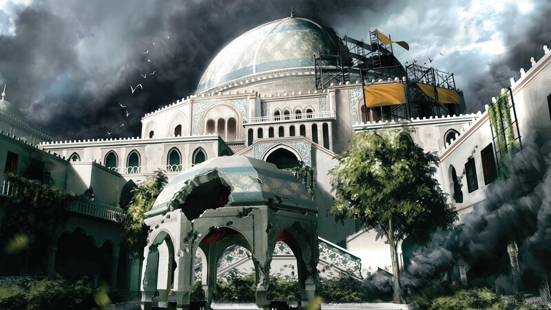 Ruined Mosque Courtyard