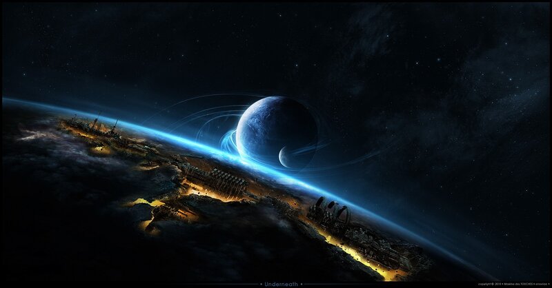Ruined Planet Surface