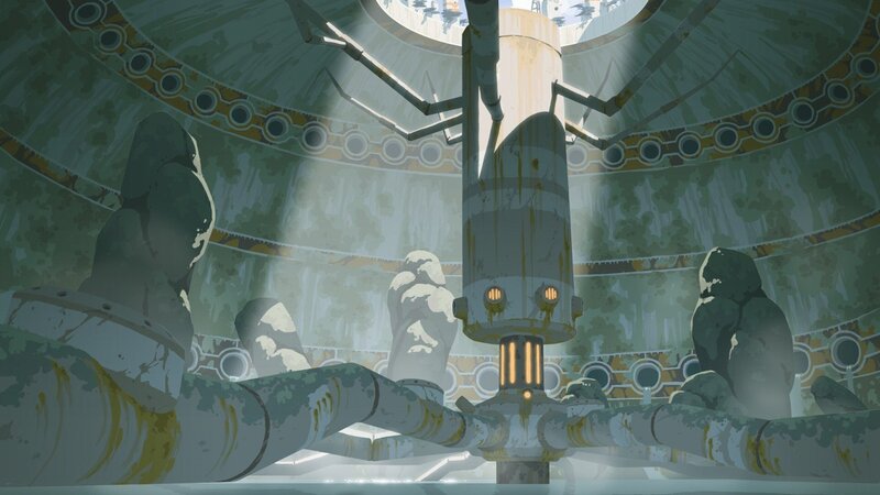 ruined reactor chamber