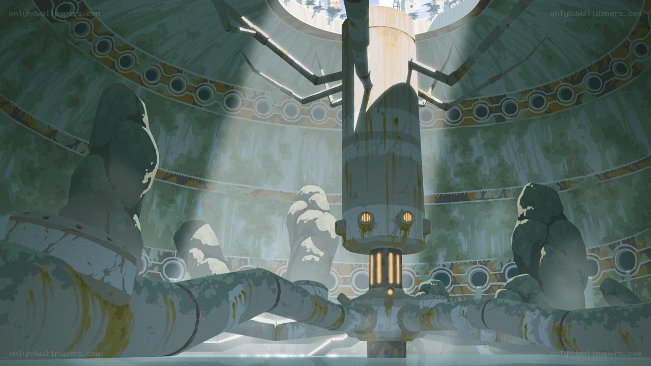 ruined reactor chamber