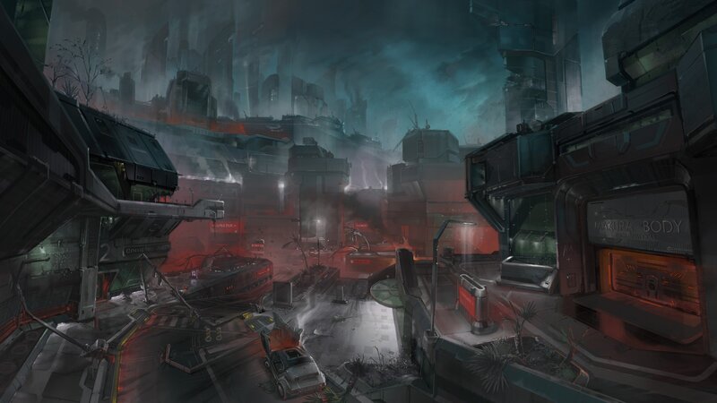 Ruined Sci-fi City