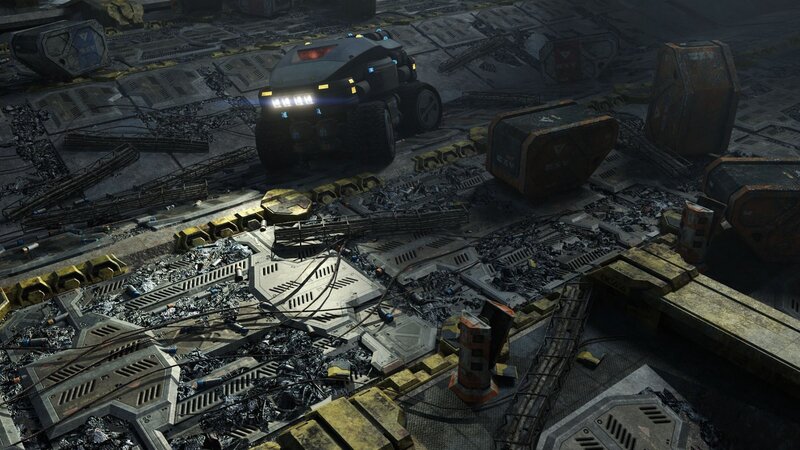 ruined sci-fi facility