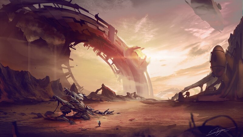 Ruined Sci-fi Structure