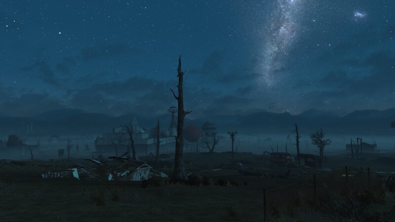 Ruined Settlement under Stars