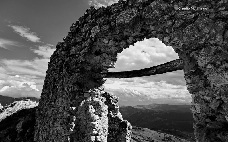 Ruined Stone Arch — Black