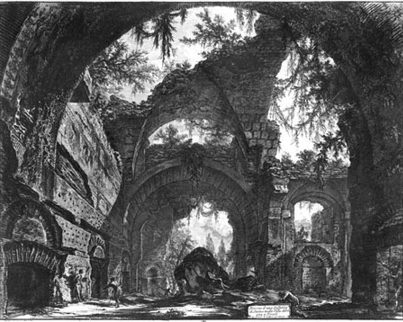 Ruined Stone Arches — Black