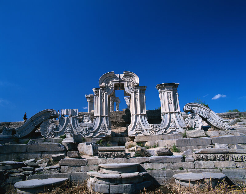 Ruined Stone Arches — Blue