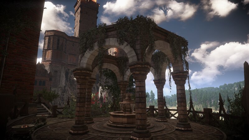 Ruined Stone Archway — Brown, Serene