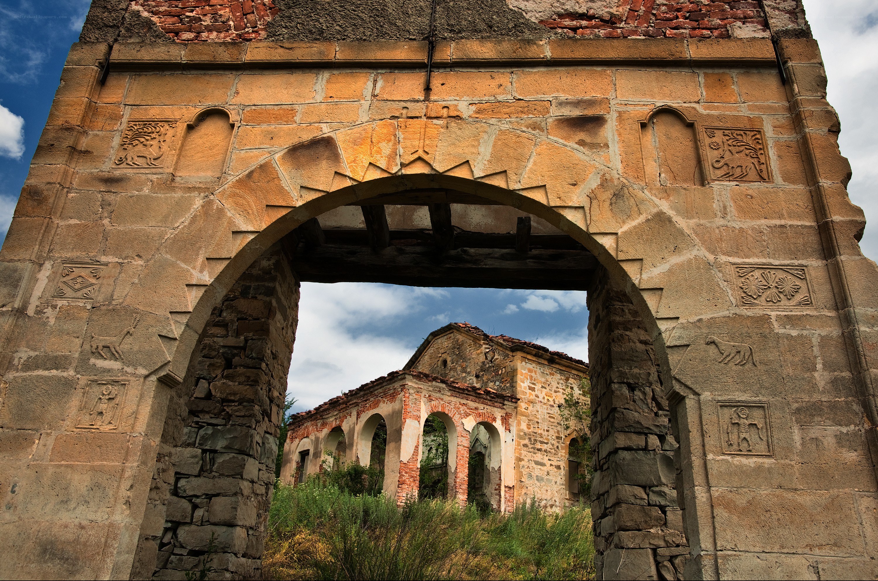 ruined stone archway