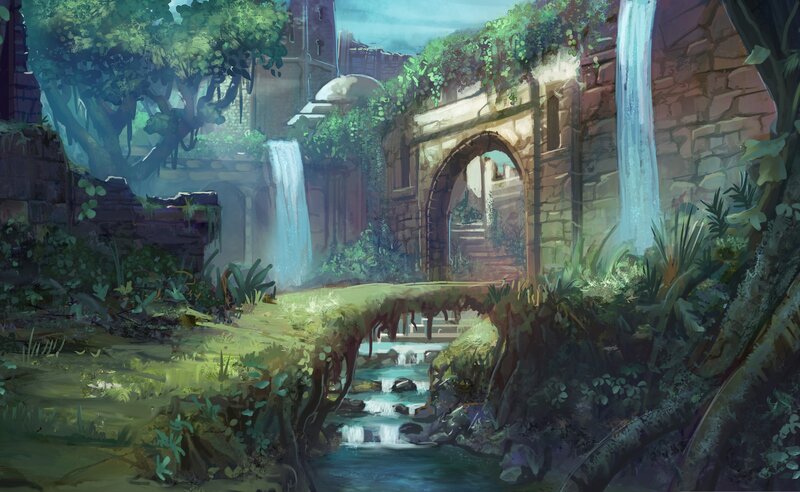 Ruined Stone Bridge — Green