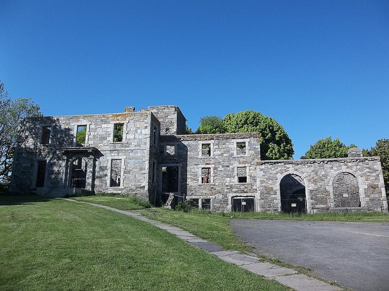 Ruined Stone Building — Blue, Serene