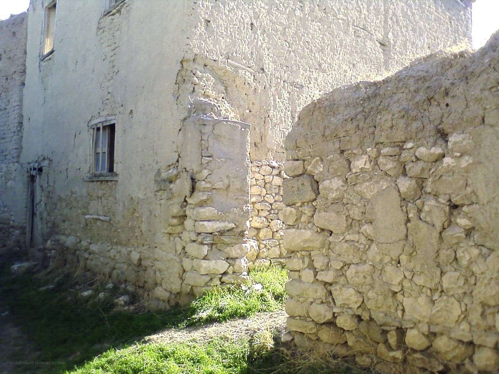 ruined stone building exterior