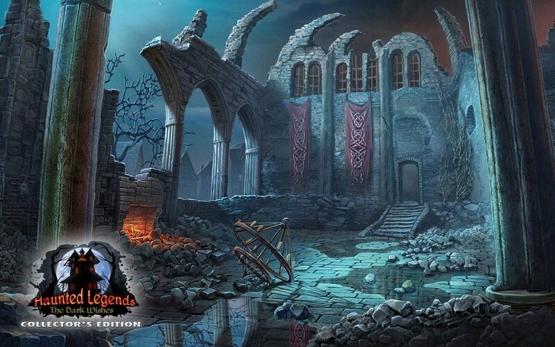 Ruined Stone Building — Gray, Dark, Mysterious