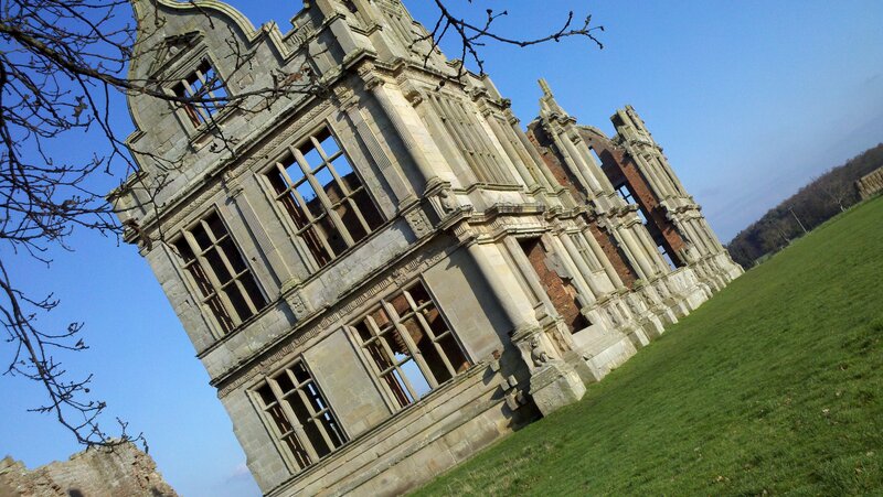 Ruined Stone Building — Green, Dramatic, Afternoon, Photograph