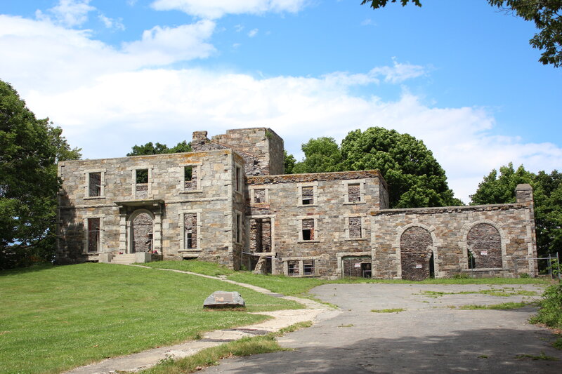Ruined Stone Building — Green, Serene, Afternoon