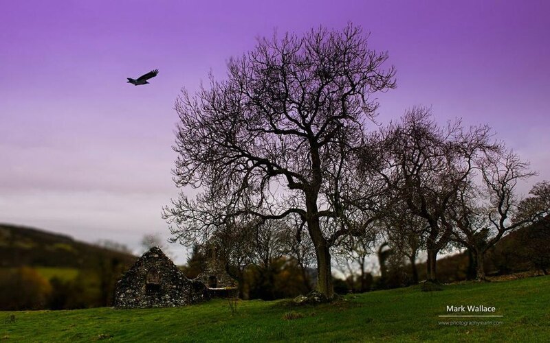 Ruined Stone Building — Purple