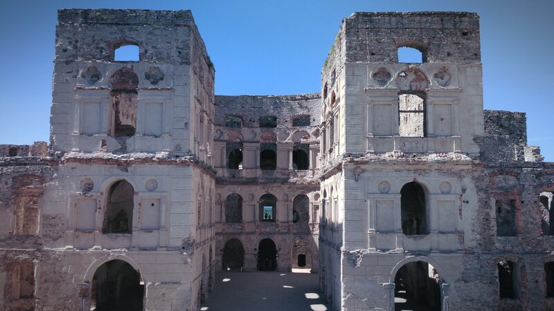 Ruined Stone Building — White