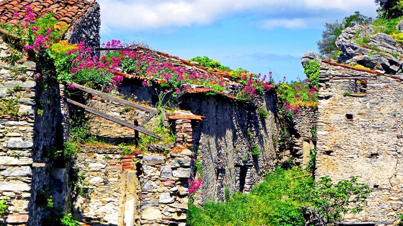 Ruined Stone Buildings — Purple