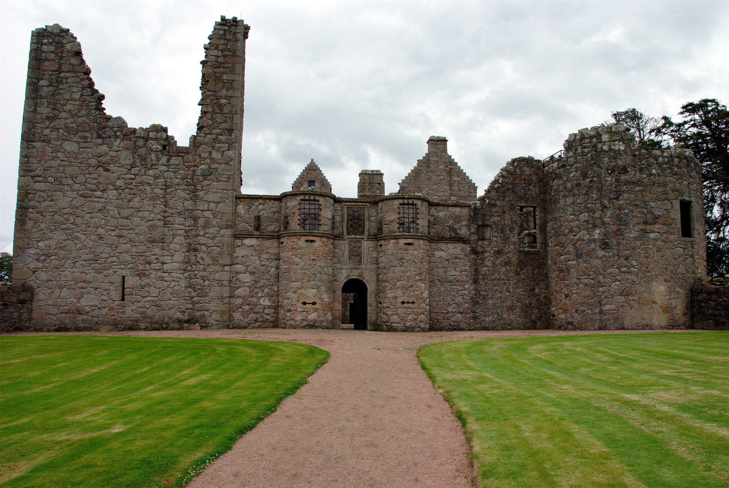 ruined stone castle