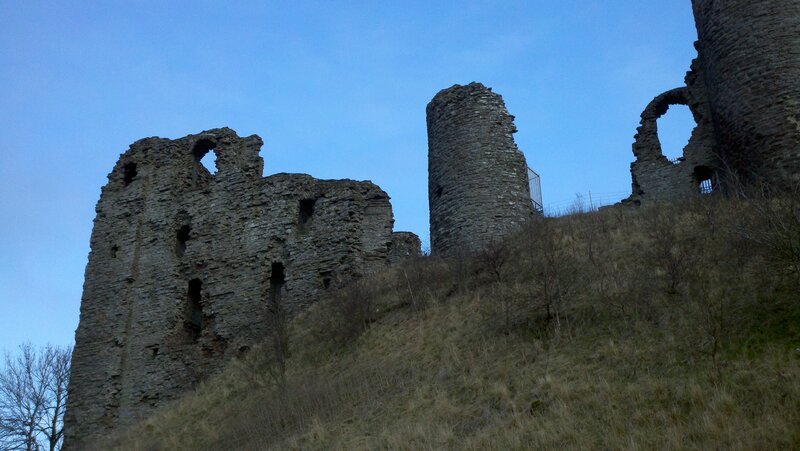 Ruined Stone Castle — Blue, Dramatic