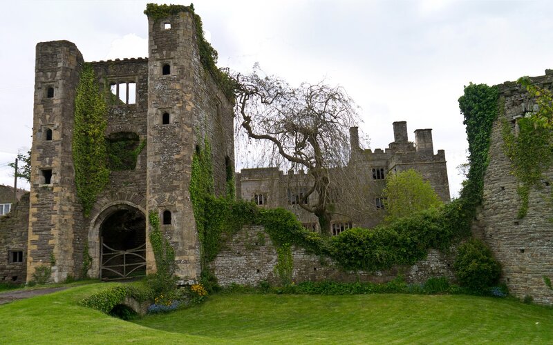 Ruined Stone Castle — Green, Serene, Spring