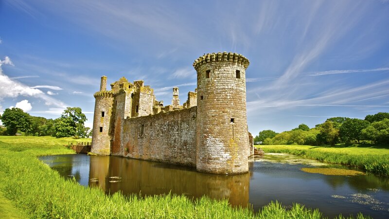Ruined Stone Castle — Green