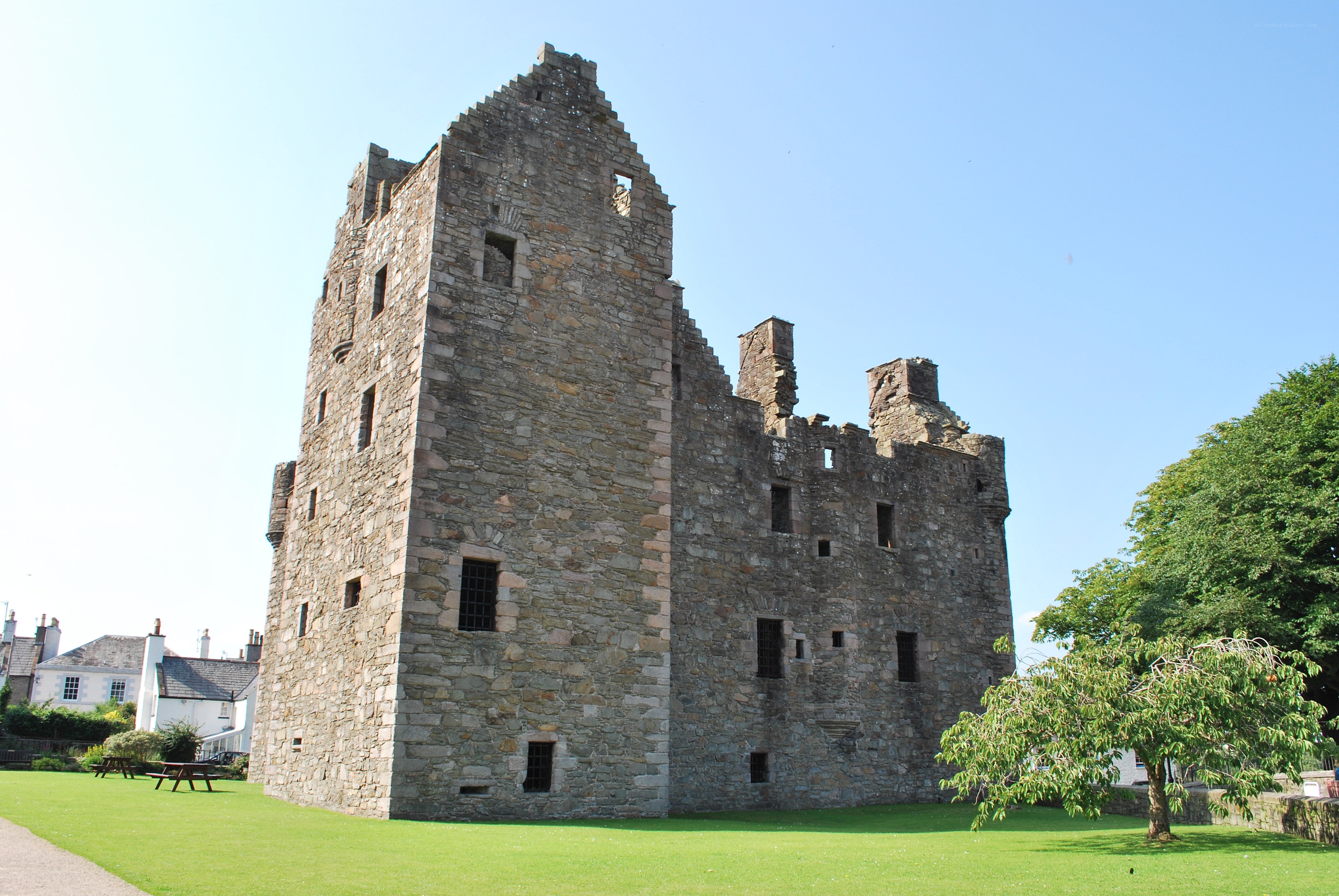 ruined stone castle