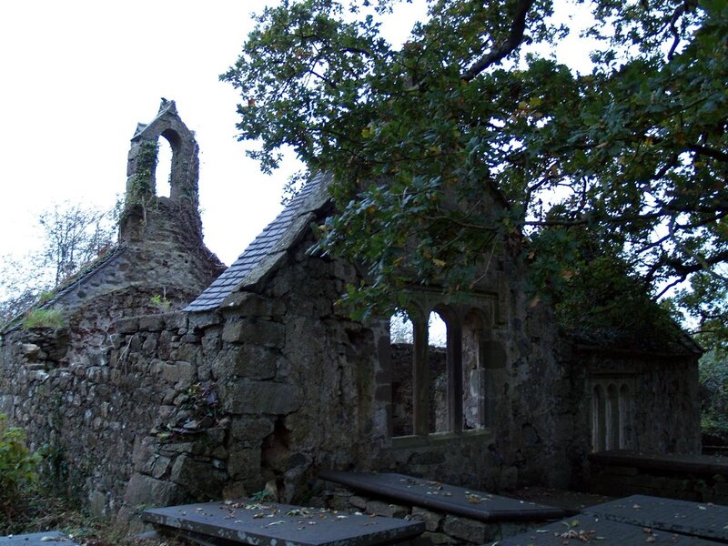 ruined stone chapel
