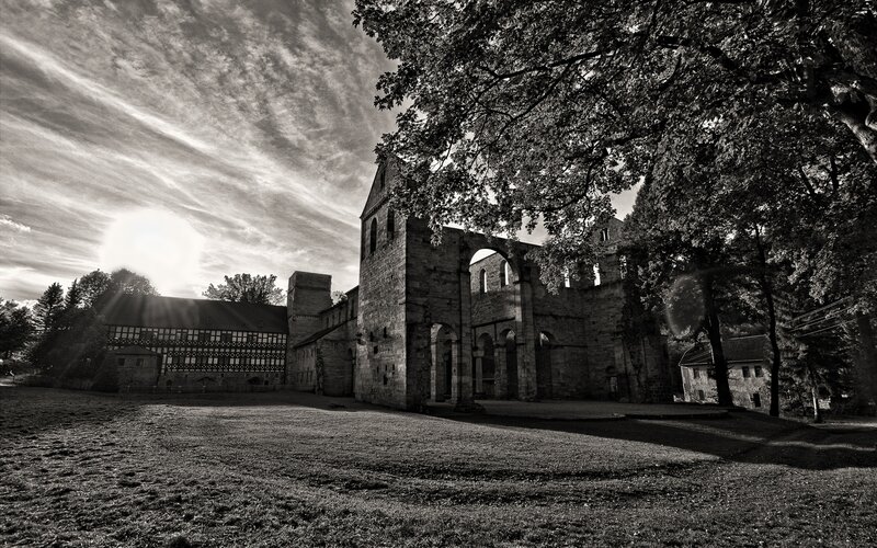 Ruined Stone Church — Black