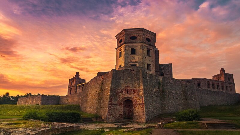 Ruined Stone Fortress — Orange