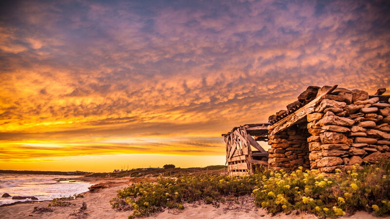 Ruined Stone Hut — Orange
