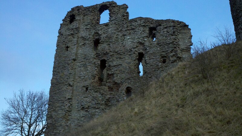 Ruined Stone Tower — Gray, Dramatic
