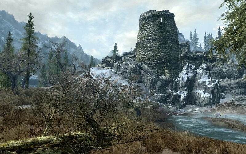 Ruined Stone Tower — Gray, Dreary