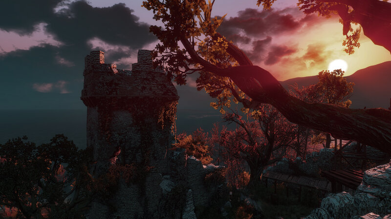 Ruined Stone Tower — Purple