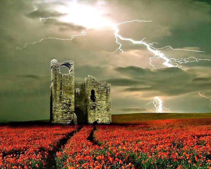 Ruined Stone Tower — Red
