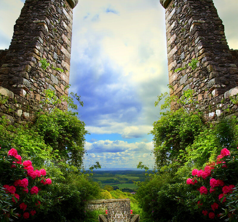 Ruined Stone Towers — Green