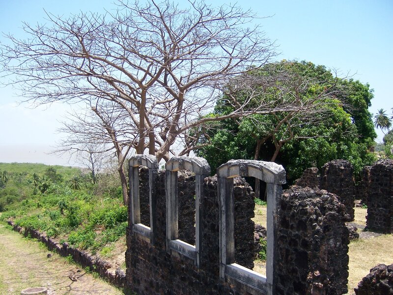 Ruined Stone Wall — Brown, Serene