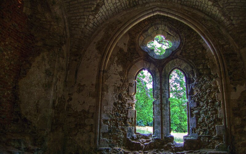 Ruined Stone Window — Brown