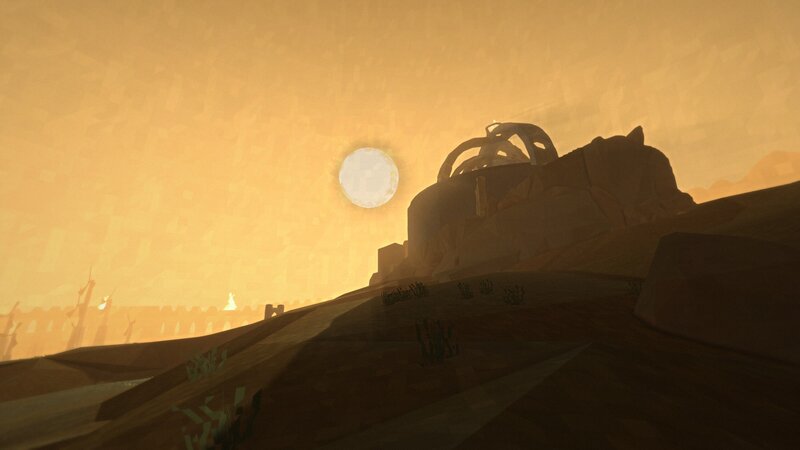 Ruined Structure in Desert