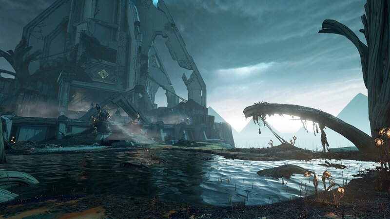 Ruined Structure in Swamp