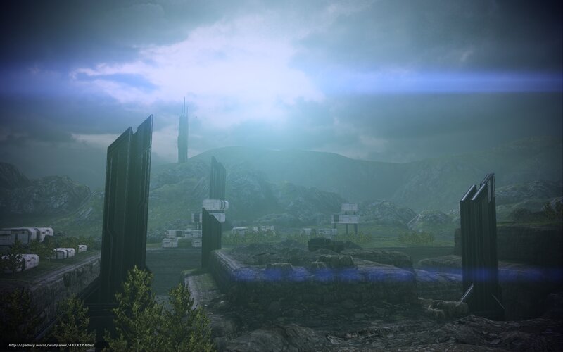 Ruined Structures in Valley
