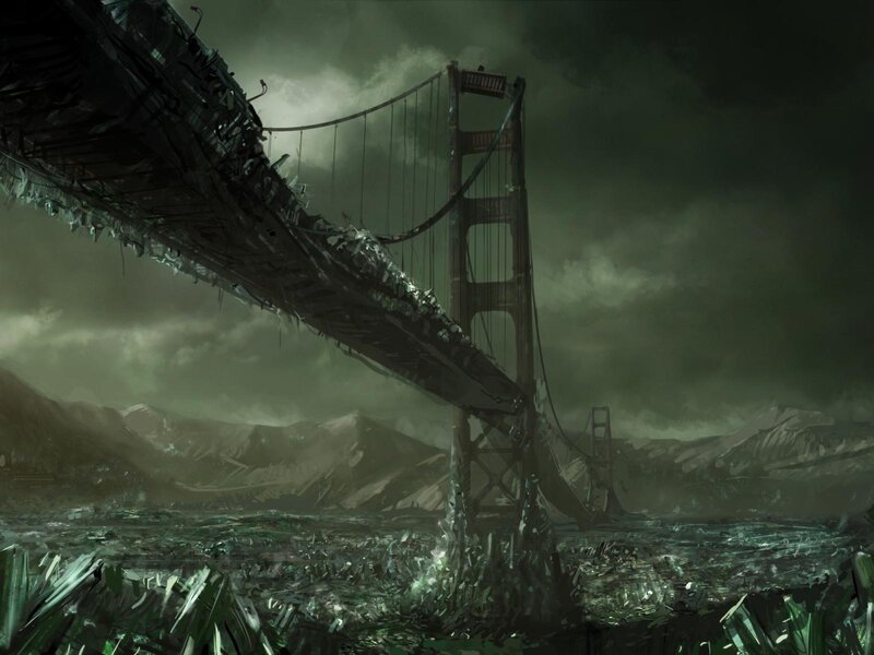 Ruined Suspension Bridge