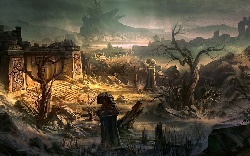 Ruined Temple Landscape