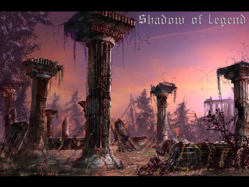 Ruined Temple Pillars