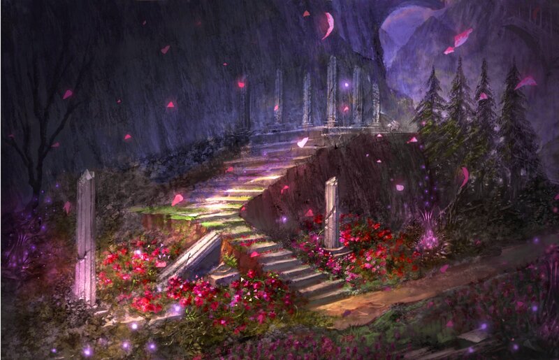 Ruined Temple Stairs