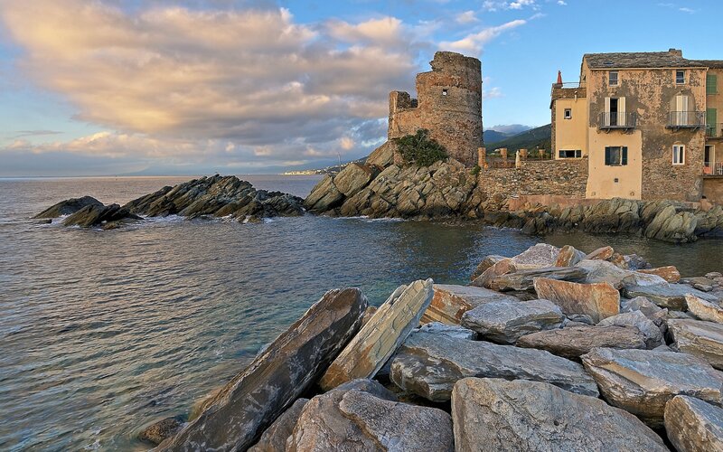 Ruined Tower by Sea