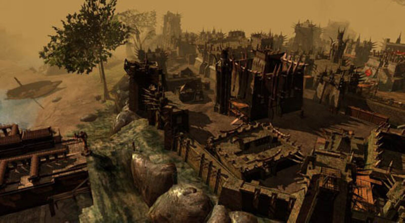 Ruined Village in Desert