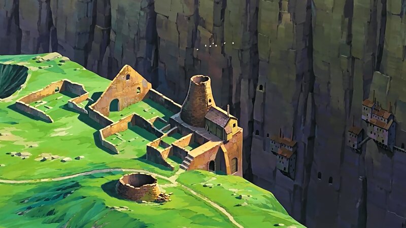 Ruined Village on Cliff