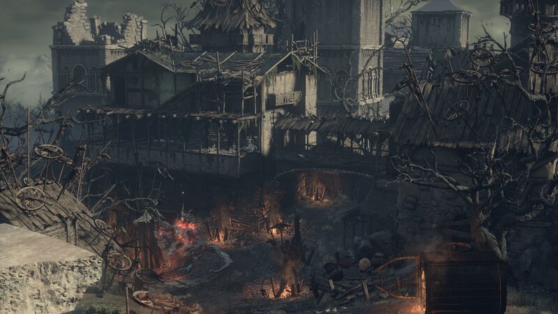 Ruined Village Scene