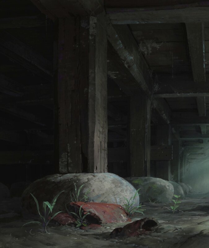 Ruined Wooden Structure — Brown